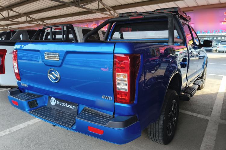 Used Huanghai Da Niu 2022 2.8T Pioneer Edition Manual Diesel 4x4 Value-Added Flatbed Cargo Box JE493ZLQ6H Rear Right 45 Deg