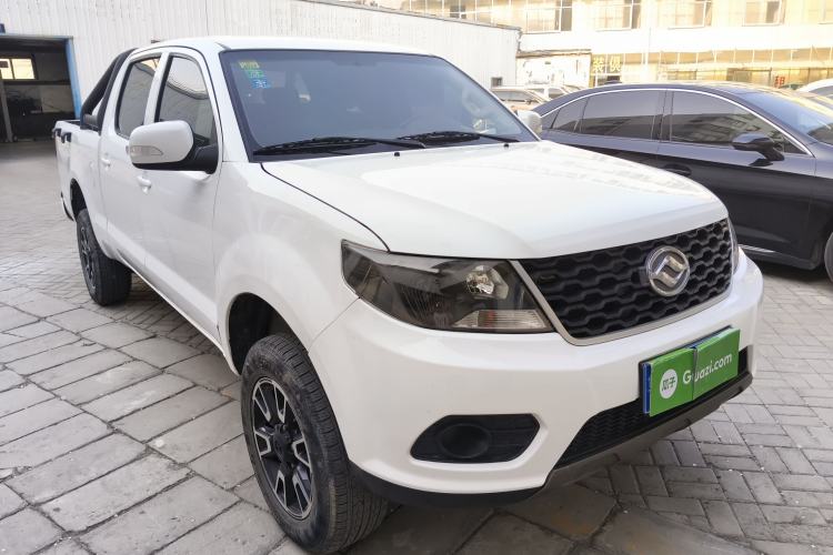 Used Huanghai Da Niu 2022 2.8T Pioneer Edition Manual Diesel 4x4 Value-Added Flatbed Cargo Box JE493ZLQ6H Front Right 45 Deg