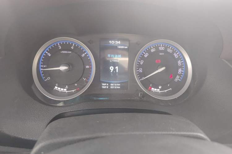 Used Huanghai Xianglong 2020 2.4T N1S Two-Wheel Drive Gasoline Sport Edition with Extended Flat-Bottom Cargo Bed China VI Emission Standard 4K22D4T Instrument Cluster