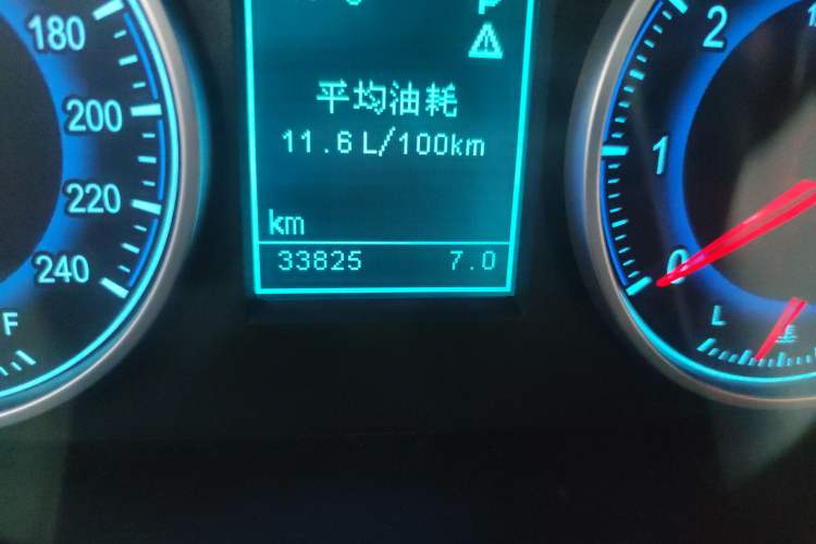 Used Huasong 7 2015 2.0T Automatic Comfort Model Odometer Close Up