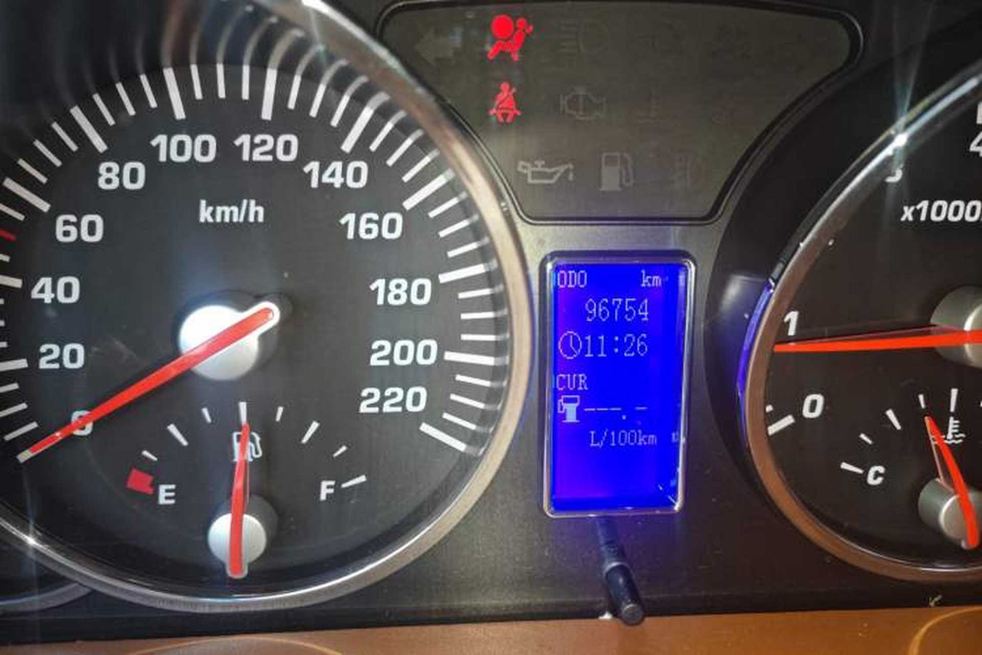 Used Huatai Boliger 2012 1.8T Manual Two-Wheel Drive Smart Edition Odometer Close Up