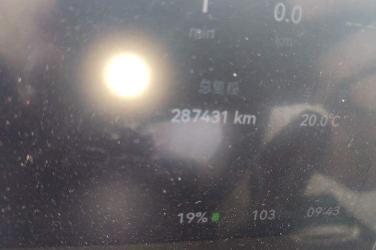 Used Hycan A06 2022 550A Odometer Close Up