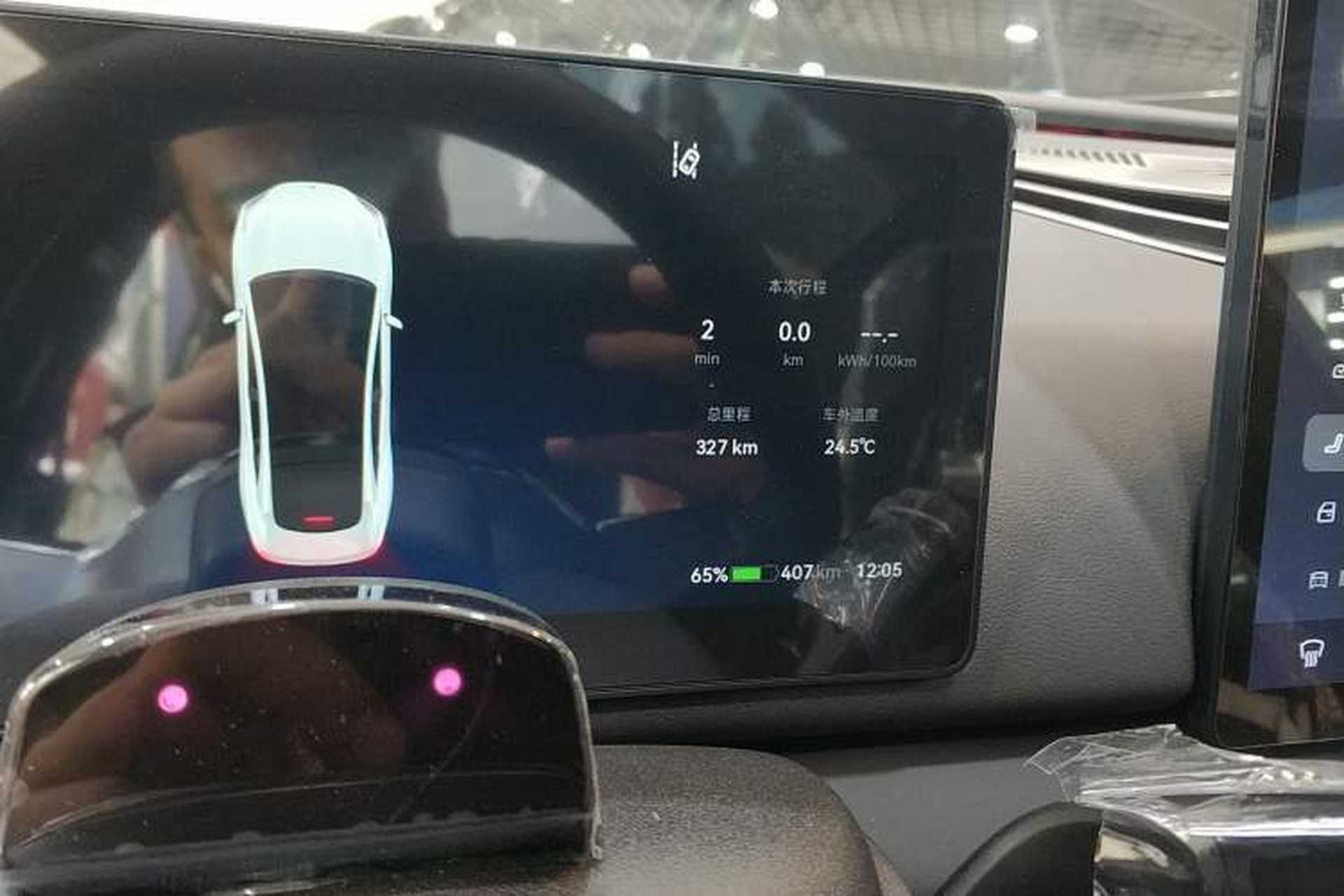 Used Hycan A06 2022 630C Odometer Close Up
