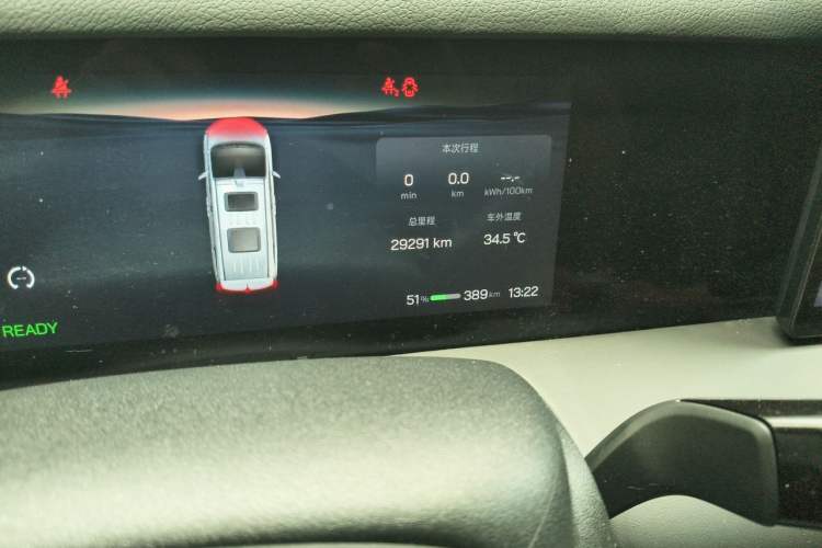 Used Hycan V09 2023 Flagship Edition 762 Odometer Close Up