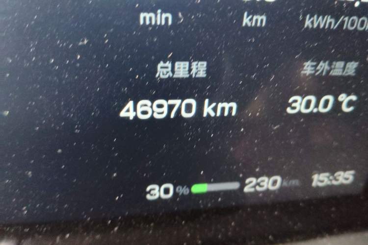 Used Hycan V09 2023 Luxury Edition 762 Odometer Close Up