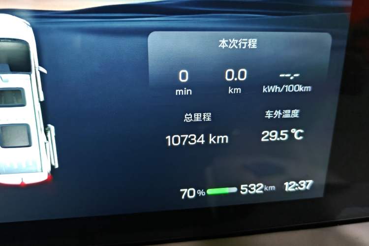 Used Hycan V09 2023 Luxury Edition 762 Odometer Close Up