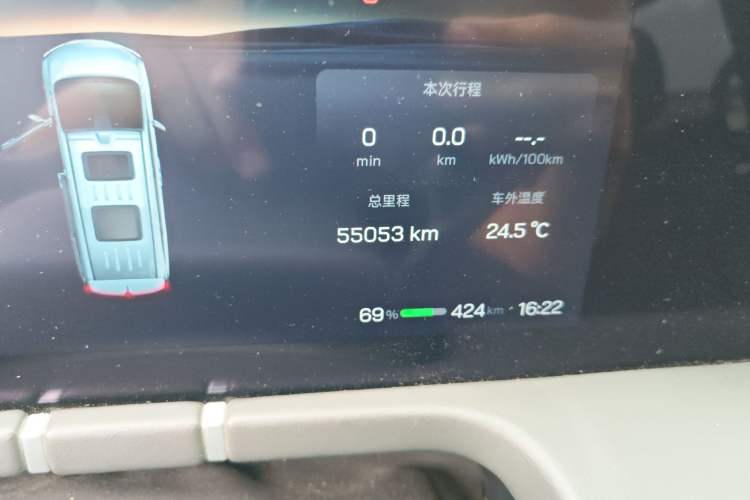 Used Hycan V09 2023 Luxury Edition 620 Odometer Close Up