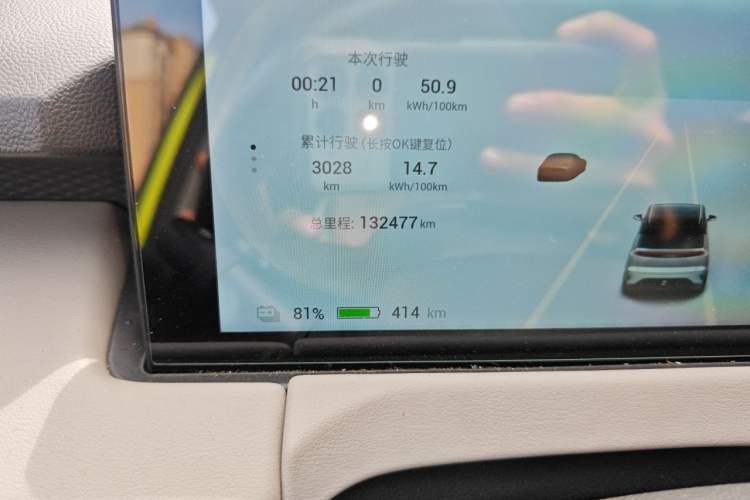 Used Hycan Z03 2021 Trendy Smart Edition Odometer Close Up