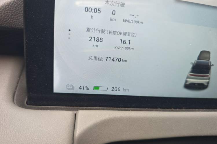 Used Hycan Z03 2021 Trendy Smart Edition Odometer Close Up