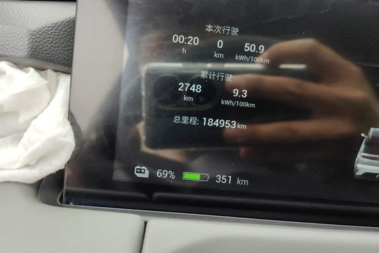Used Hycan Z03 2021 Trendy Smart Edition Odometer Close Up