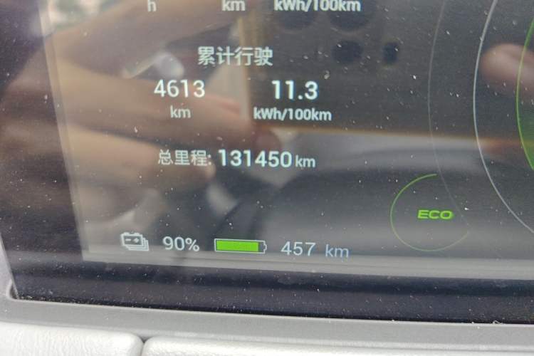 Used Hycan Z03 2022 510 km Range Chaozhi Version 135 kW 63.98 kWh Odometer Close Up