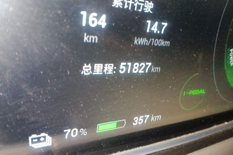 Used Hycan Z03 2022 510 km Range Trend Edition 160 kW 61.13 kWh Odometer Close Up