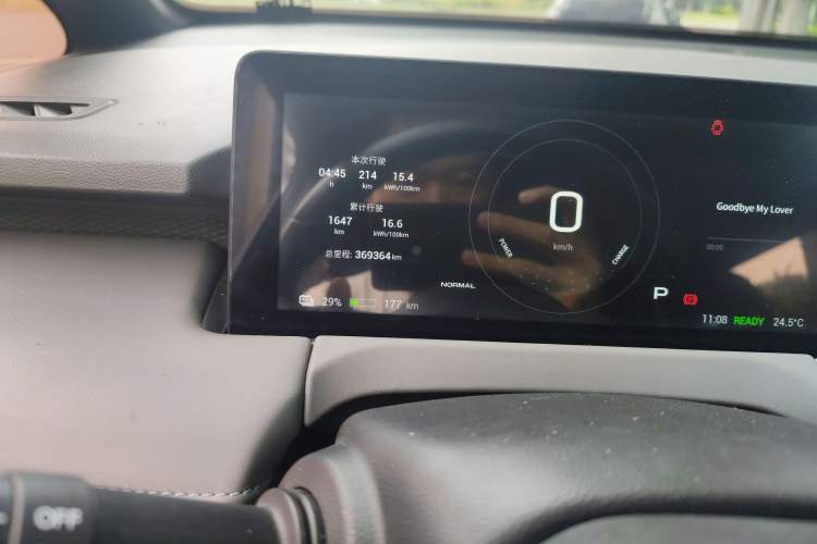 Used Hycan Z03 2022 620 km Range Trendy Cool Version 160 kW 76.8 kWh Odometer Close Up