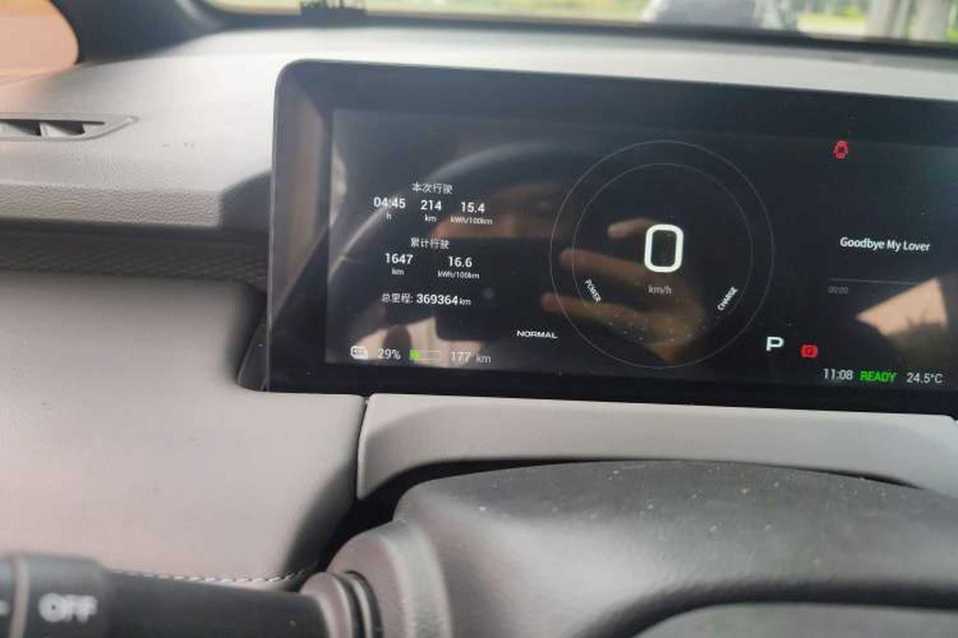 Used Hycan Z03 2022 620 km Range Trendy Cool Version 160 kW 76.8 kWh Odometer Close Up