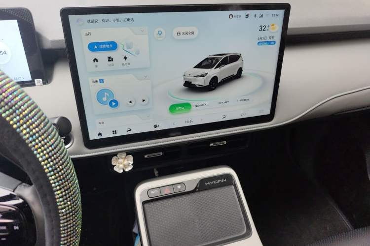 Used Hycan Z03 2022 510 km Range Trend Edition 135 kW 64.23 kWh Audio And AC Panel