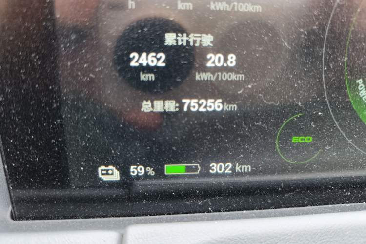 Used Hycan Z03 2022 510 km Range Trend Edition 135 kW 63.98 kWh Odometer Close Up