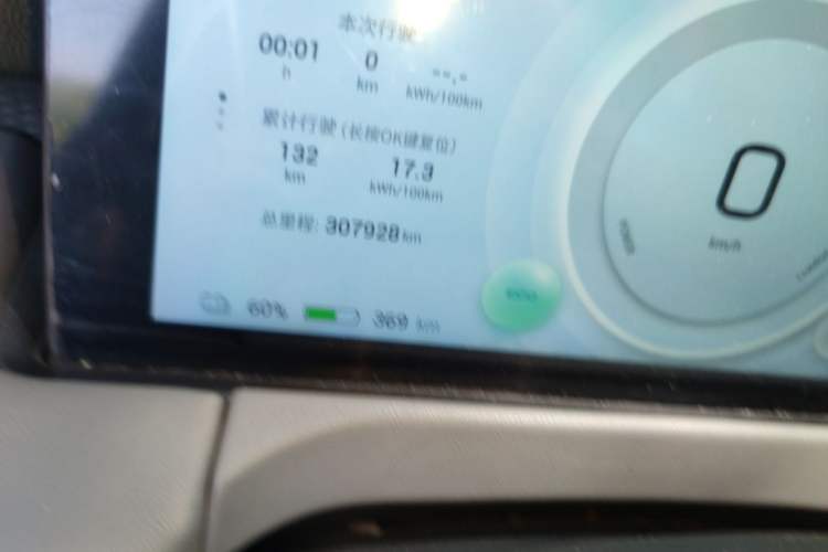 Used Hycan Z03 2022 620 km Range Trendy Cool Version 160 kW 76.8 kWh Odometer Close Up