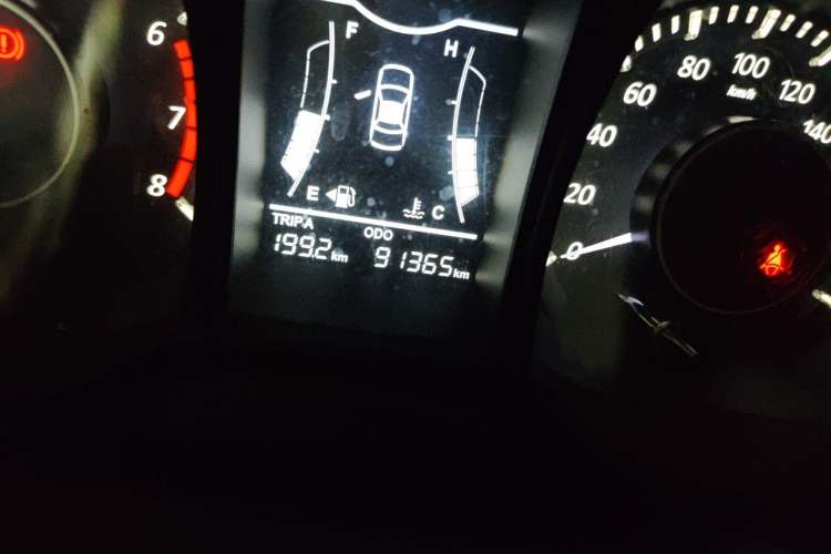 Used HYOSOW H3 2016 H3F 1.5L Manual Prestige Edition Odometer Close Up