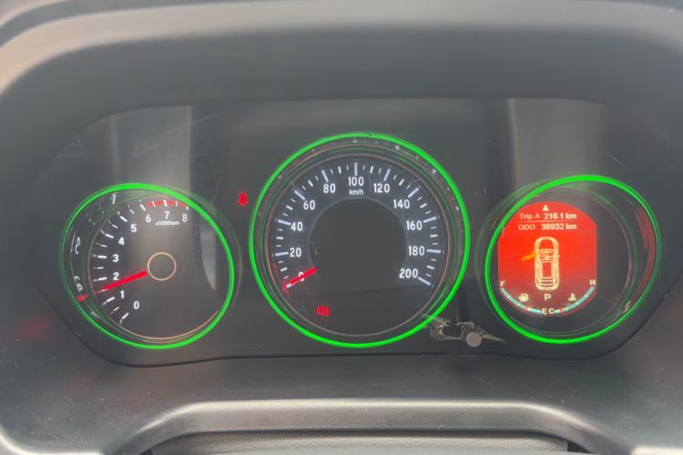 Used HYOSOW S5 2017 1.3T CVT Luxury Model Odometer Close Up