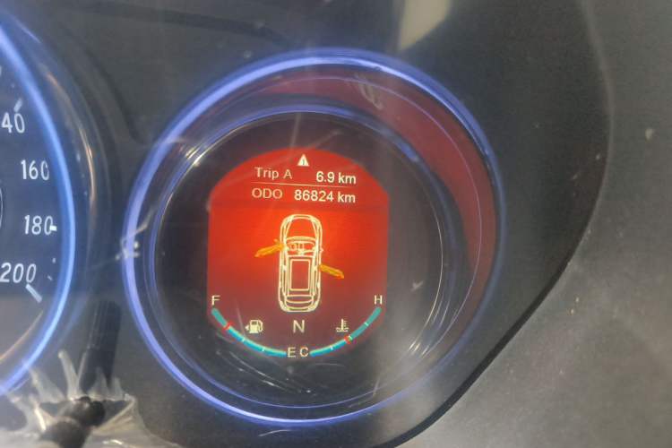 Used HYOSOW S5 2017 1.3T CVT Luxury Model Odometer Close Up