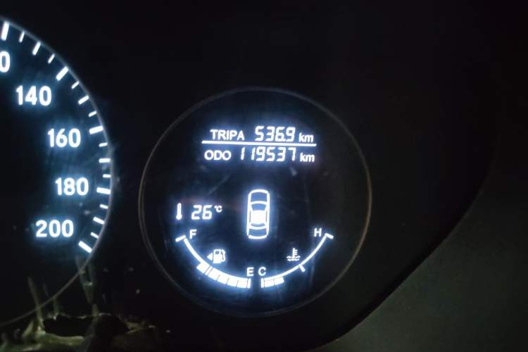 Used HYOSOW S5 2017 1.3T Manual Luxury Model Odometer Close Up