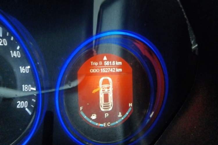 Used HYOSOW S5 2017 1.3T CVT Prestige Edition Odometer Close Up
