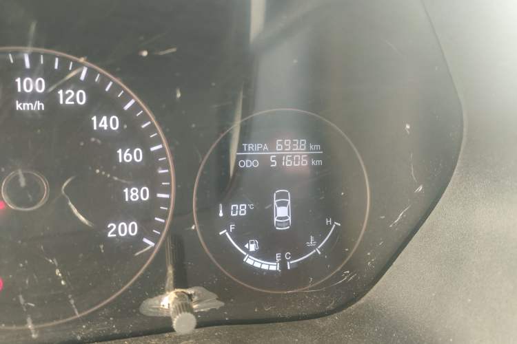 Used HYOSOW S5 2017 1.3T Manual Luxury Model Odometer Close Up