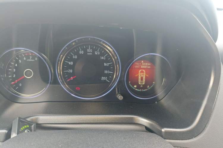 Used HYOSOW S5 2017 1.3T CVT Luxury Model Odometer Close Up
