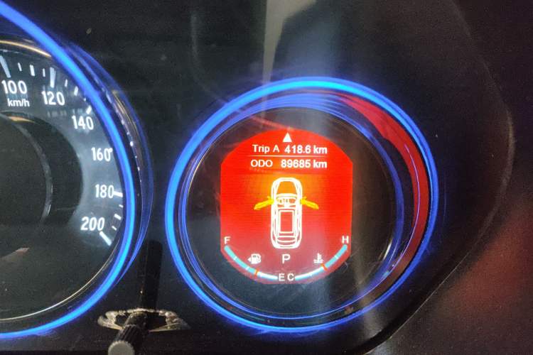 Used HYOSOW S5 2017 1.3T CVT Prestige Edition Odometer Close Up