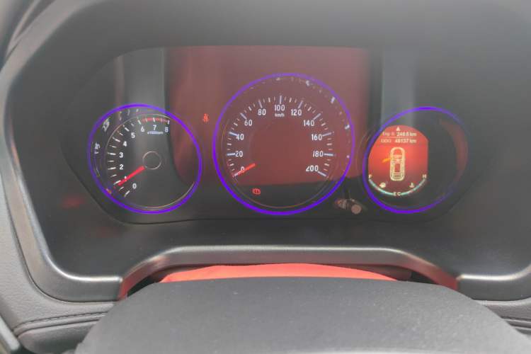 Used HYOSOW S5 2017 1.3T Manual Prestige Edition Odometer Close Up