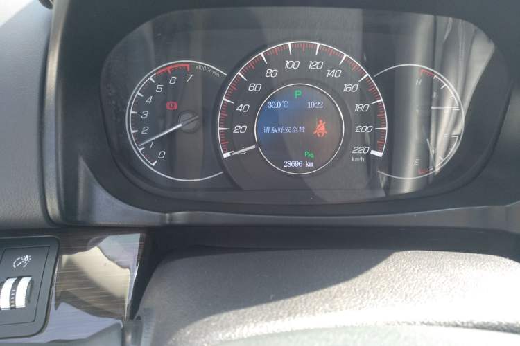 Used HYOSOW S6 2017 1.5T CVT Enjoyment Model Odometer Close Up