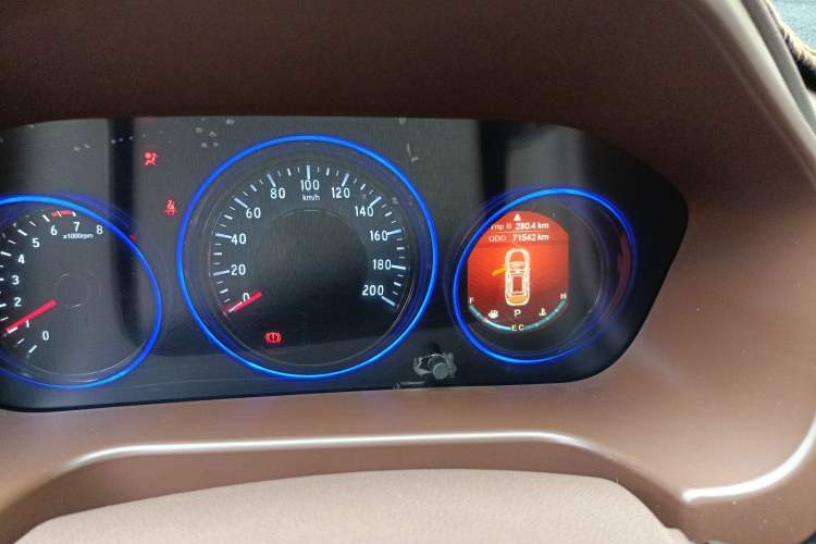 Used HYOSOW S7 2018 1.5T Automatic Premium Edition Odometer Close Up