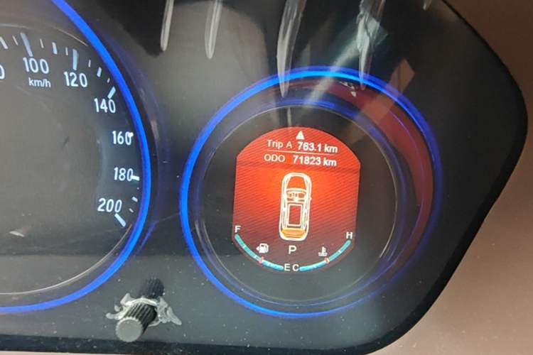 Used HYOSOW S7 2018 1.5T Automatic Premium Edition Odometer Close Up
