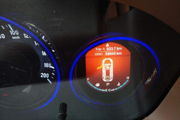 Used HYOSOW S7 2018 1.5T Automatic Prestige Edition Odometer Close Up