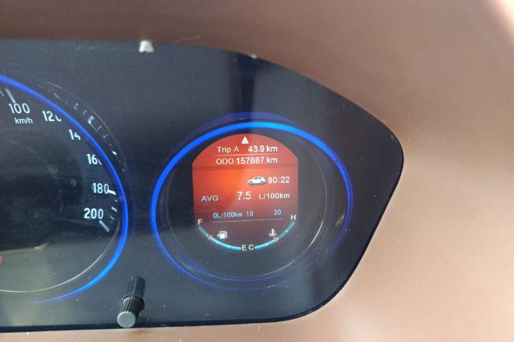 Used HYOSOW S7 2018 1.5T Manual Premium Edition Odometer Close Up