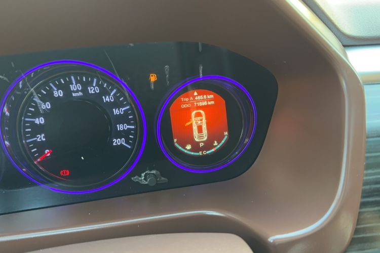 Used HYOSOW S7 2018 1.5T Automatic Premium Edition Odometer Close Up