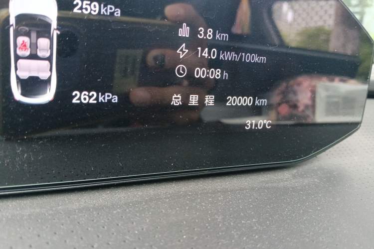 Used Hyptec GT 2023 560 Rear-Drive Seven-Wing Edition Odometer Close Up