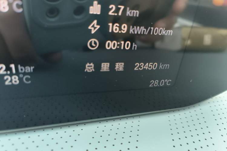 Used Hyptec GT 2023 710 Rear-Drive Ultra-Charging Version Odometer Close Up
