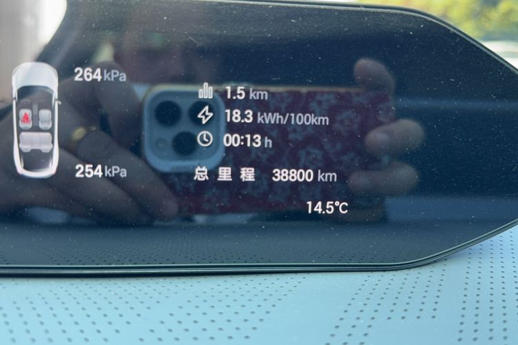 Used Hyptec GT 2023 560 Rear-Drive Seven-Wing Edition Odometer Close Up