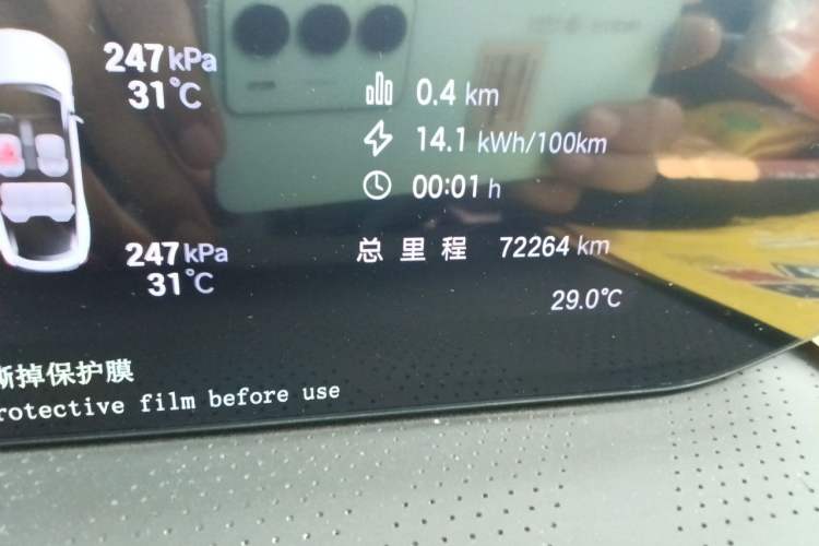 Used Hyptec GT 2023 710 Rear-Drive Ultra-Charging Version Odometer Close Up