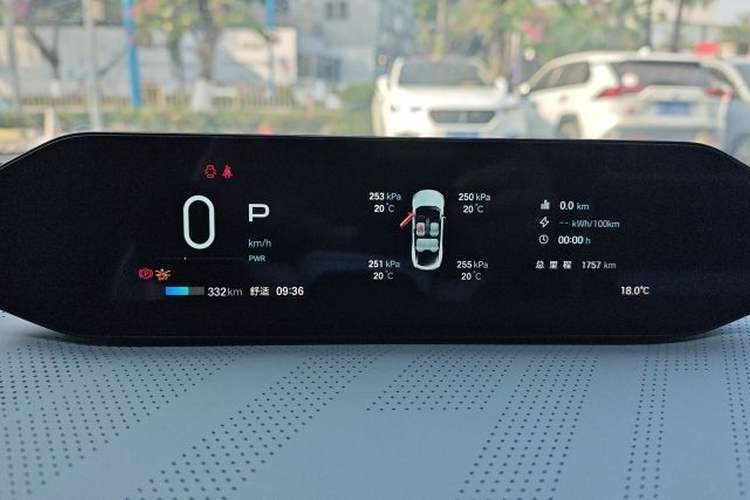 Used Hyptec GT 2023 710 Rear-Drive Supercharge Max Edition Odometer Close Up