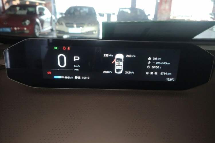 Used Hyptec GT 2024 Global Model 710 Ultra-High-Voltage LiDAR Edition Odometer Close Up