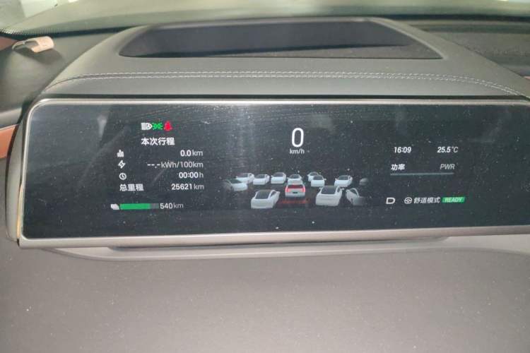 Used Hyptec HL 2025 700 Ultra Six-Seater All-Wheel-Drive LiDAR Version Instrument Cluster