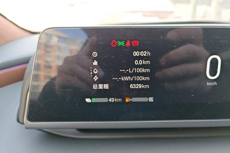 Used Hyptec HL 2025 Model Revised 350 Max Six-Seater LiDAR Edition Odometer Close Up