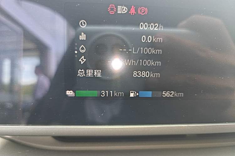 Used Hyptec HL 2025 Model 350 Pro Six-Seater LiDAR Edition Odometer Close Up