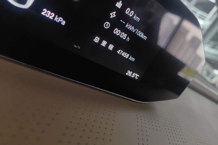 Used Hyptec HT 2023 670 Rear-Drive Ultra-High Voltage Version Odometer Close Up