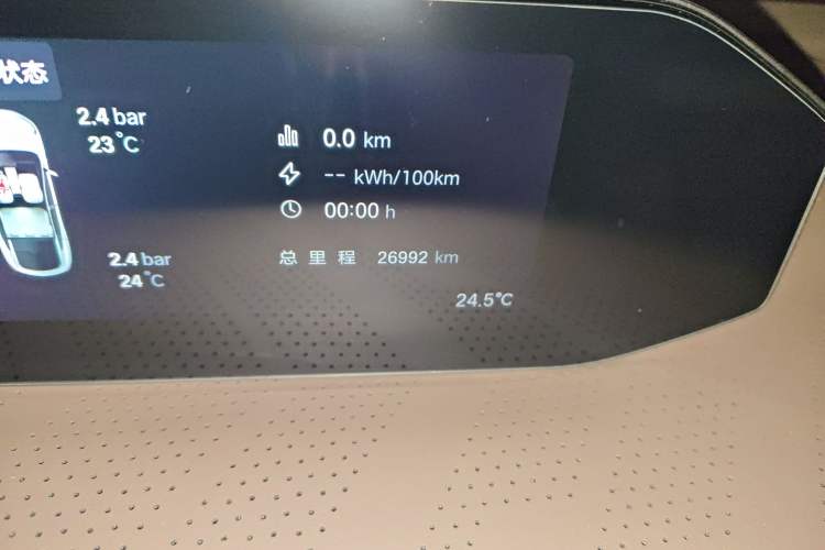 Used Hyptec HT 2023 670 Rear-Drive Ultra-High-Voltage NDA Version Odometer Close Up