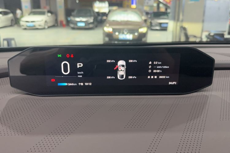 Used Hyptec HT 2023 670 Rear-Drive Ultra-High Voltage Version Odometer Close Up