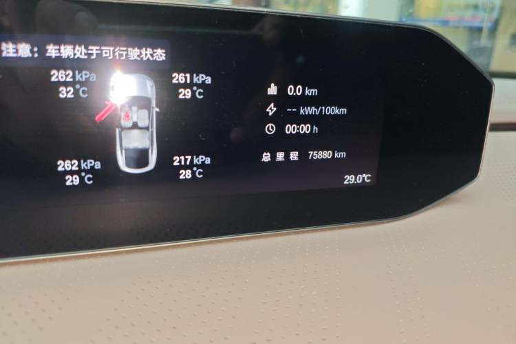 Used Hyptec HT 2023 670 Rear-Drive Ultra-High Voltage Version Odometer Close Up