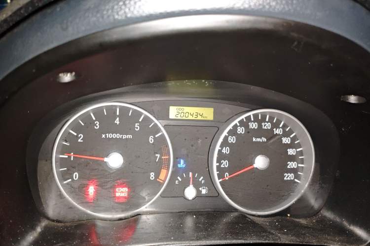 Used Hyundai Accent 2008 1.4 Manual Comfort Edition Odometer Close Up